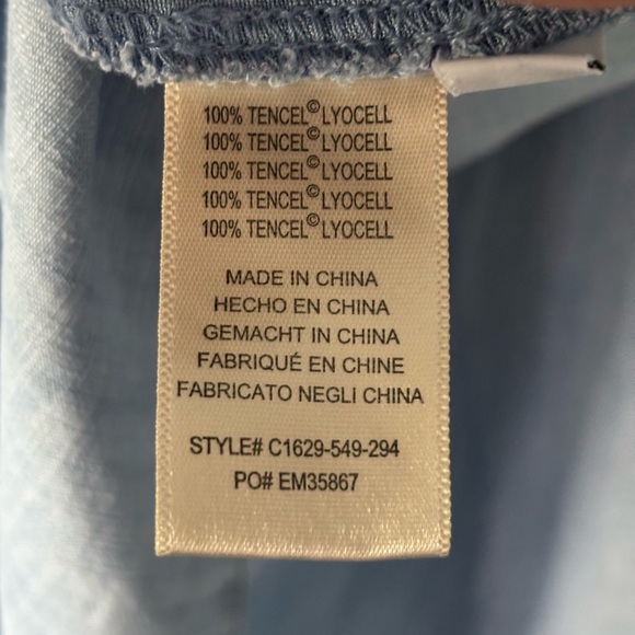 Cloth & Stone | Chambray | High Neck | Flowy Denim-Style Dress | M - Picture 7 of 11